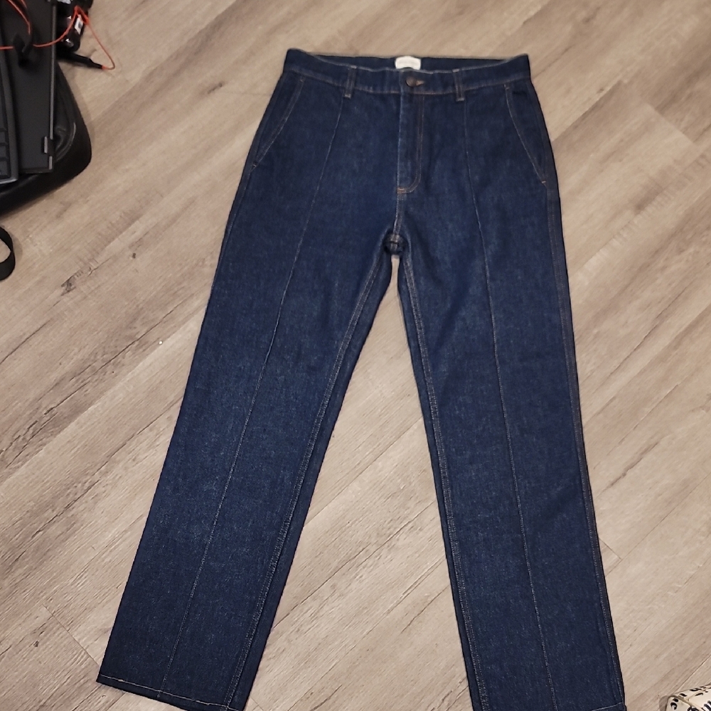 Magda Butrym High Waist Jeans Dark Denim